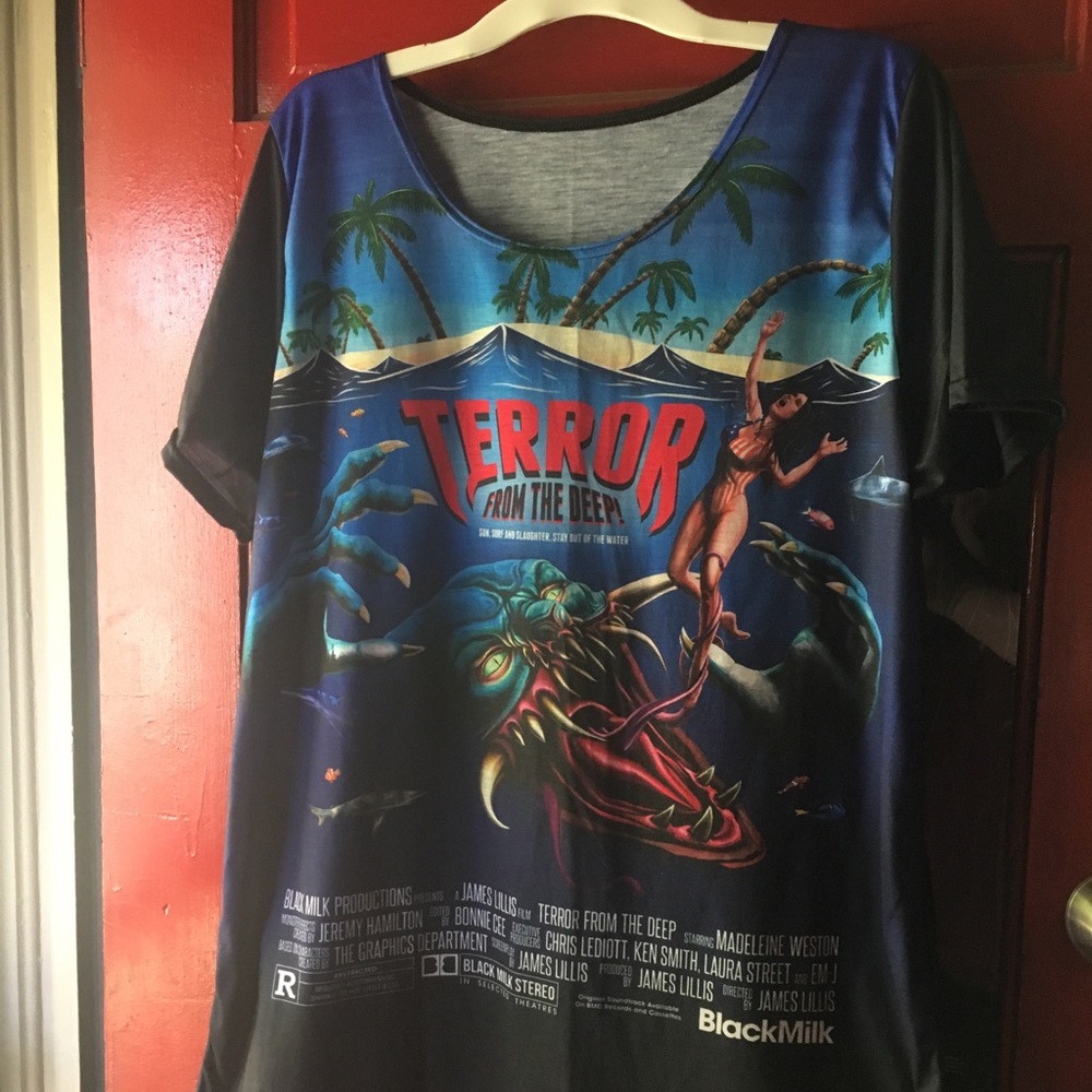 Blackmilk Terror From the Deep Boyfriend Tee